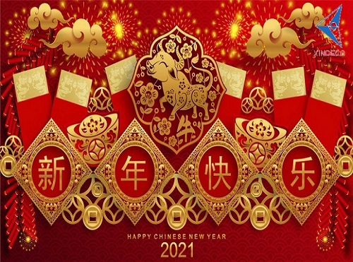  2021 aviso de feriados do ano novo chinês
